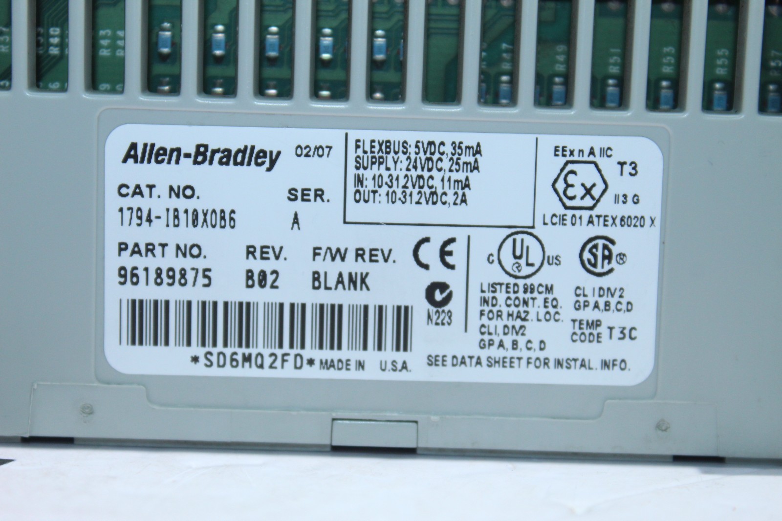 1794-IB10XOB6 Allen Bradley Flex I/O Combination Module