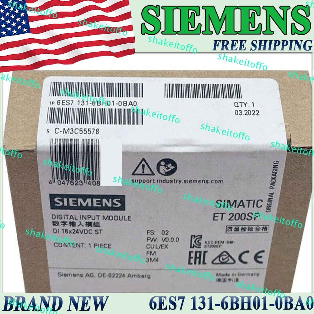 Siemens Simatic ET 200SP 6ES7 131-6BH01-0BA0 Digital Input Module Factory Sealed