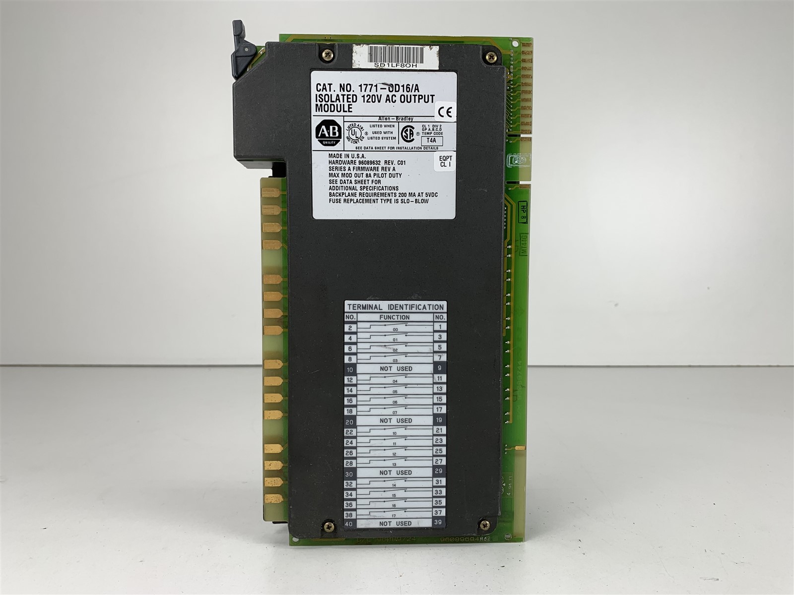 Allen Bradley 1771-OD16/A Isolated 120V AC Output Module PLC-5