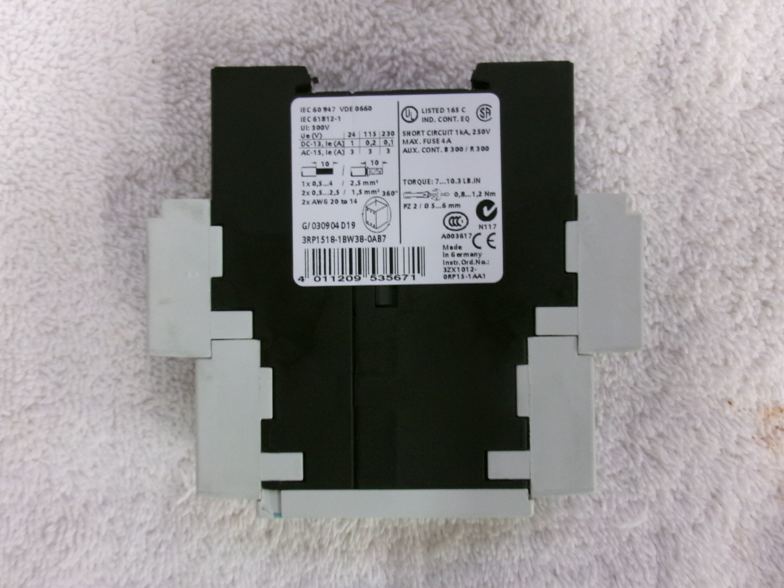 Siemens Time Relay On-Delay 24-240V 3RP1518-1BW38-0AB7 #2