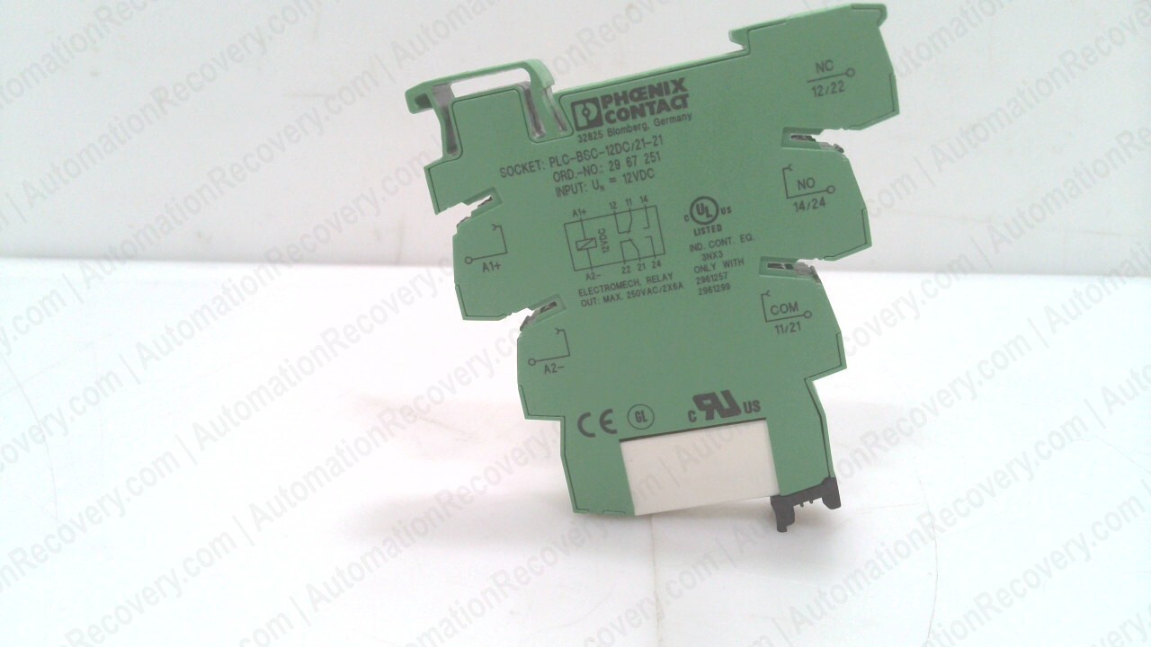 PHOENIX CONTACT PLC-RSC- 12DC/21-21 BOX OF 10, RELAY MODULE, 2967235, NE #337275