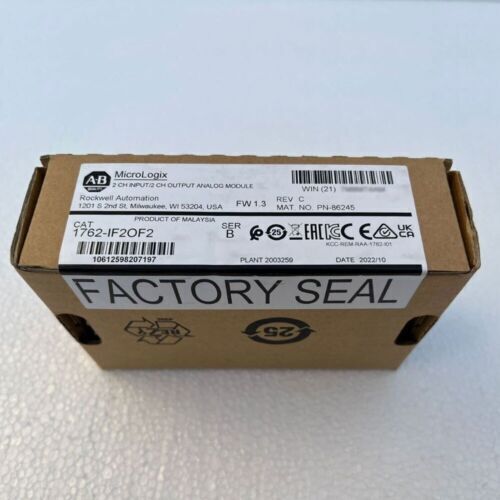 Allen-Bradley 1762-IF2OF2 MicroLogix 1200 I/O Module New Sealed AB 1762IF2OF2