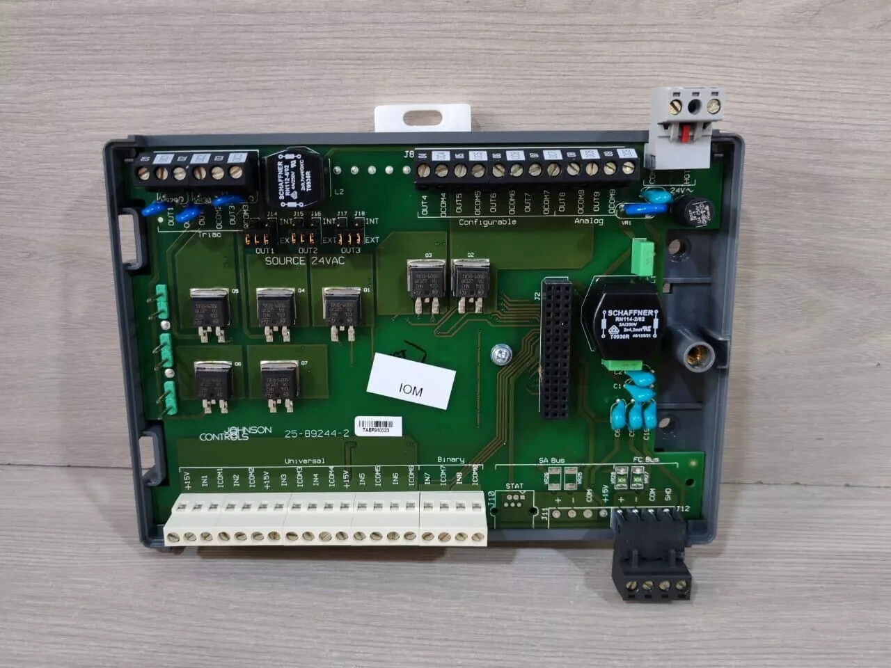 JOHNSON CONTROLS MS-IOM4710-0 REV.H VER 4.1 / MS-IOB4710-0 REV.D I/O MODULE