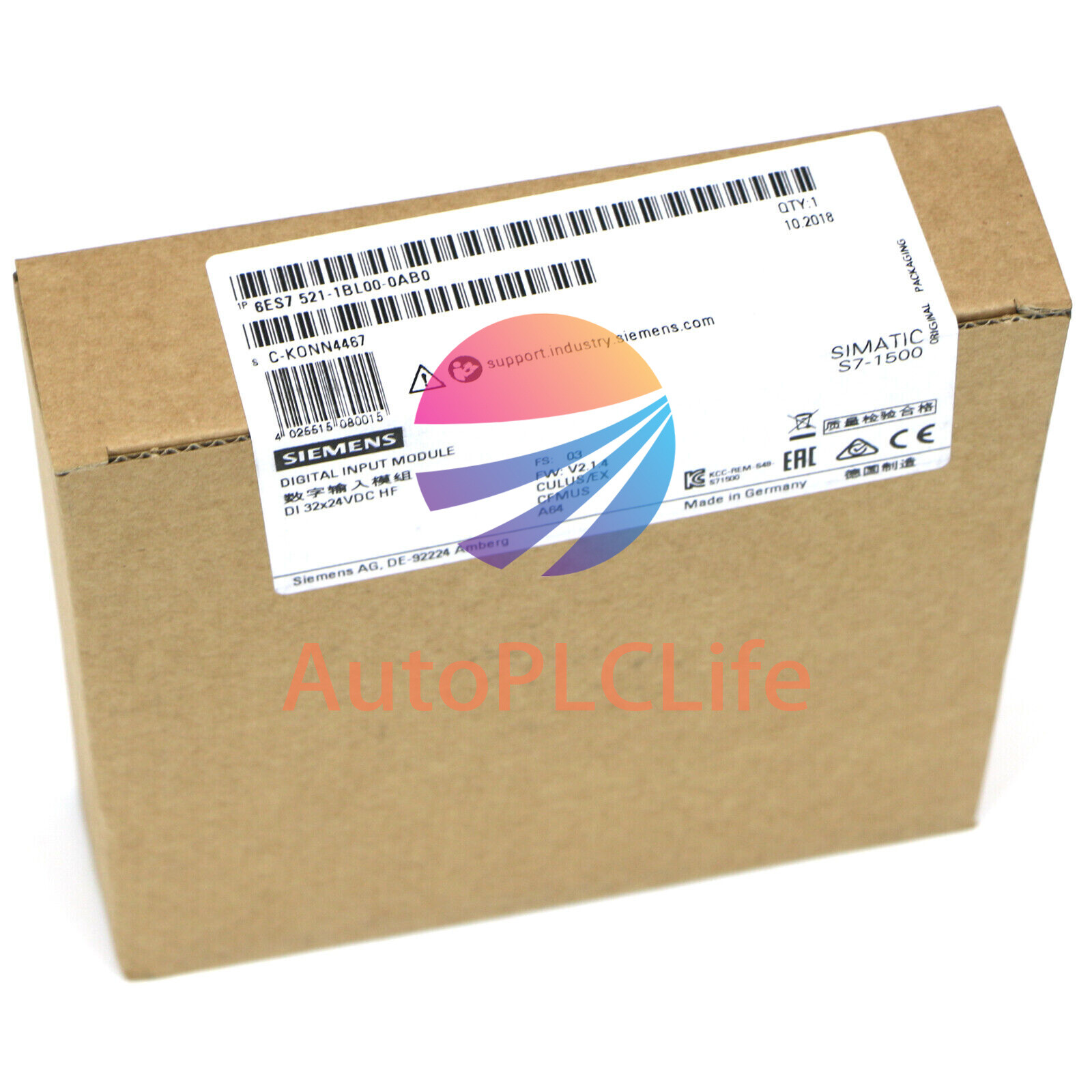 New Siemens 6ES7521-1BL00-0AB0 PLC Module 6ES7 521-1BL00-0AB0