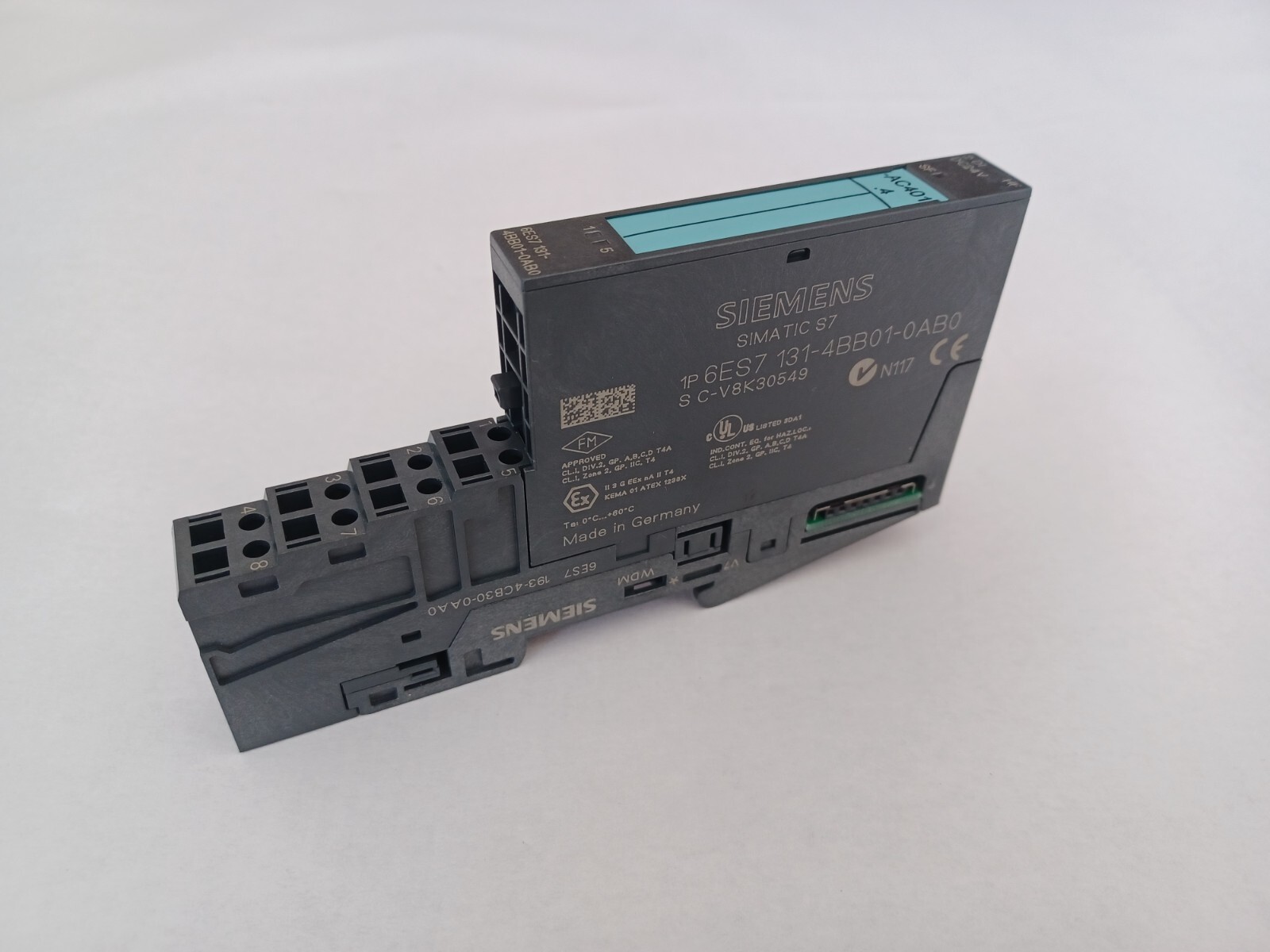 Siemens Simatic 2 DI DC 24V ET200S 6ES7131-4BB01-0AB0 + 6ES7193-4CB30-0AA0