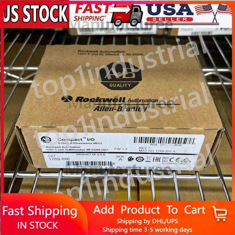 New Factory Sealed AB 1769-IR6 CompactLogix 6 Pt RTD Module 1769IR6 US Free Tax