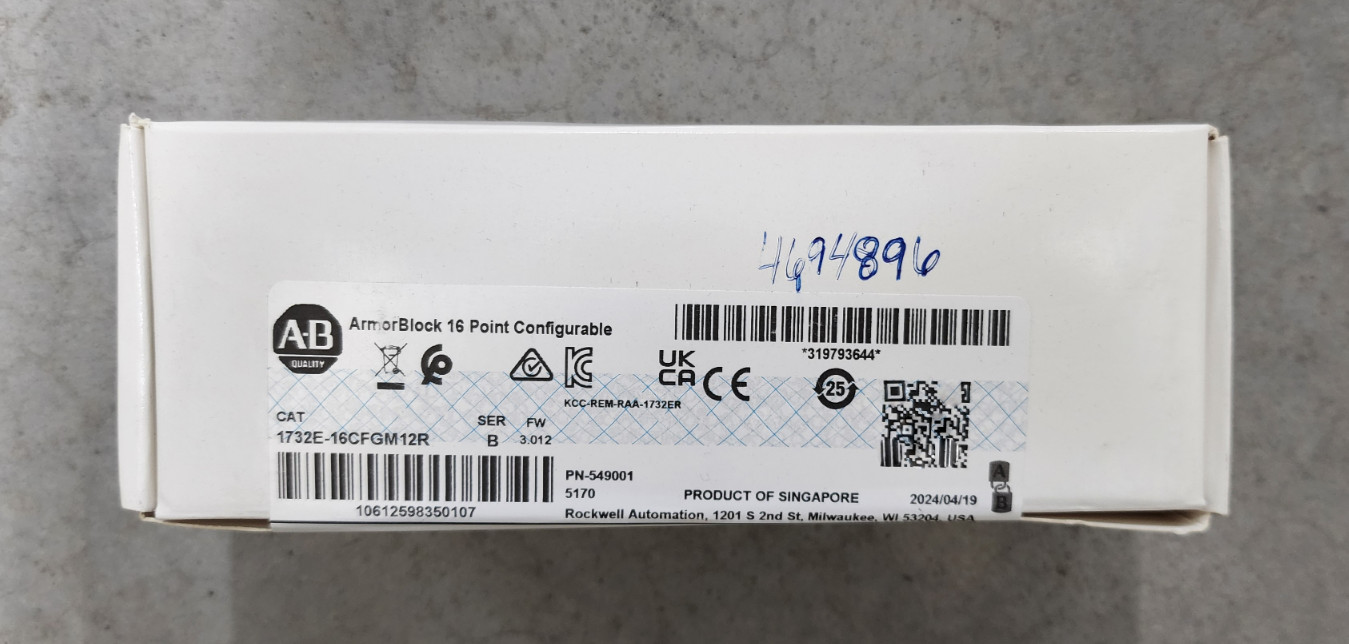 Rockwell Automation AB ArmorBlock 16 Point Configurable 1732E-16CFGM12R