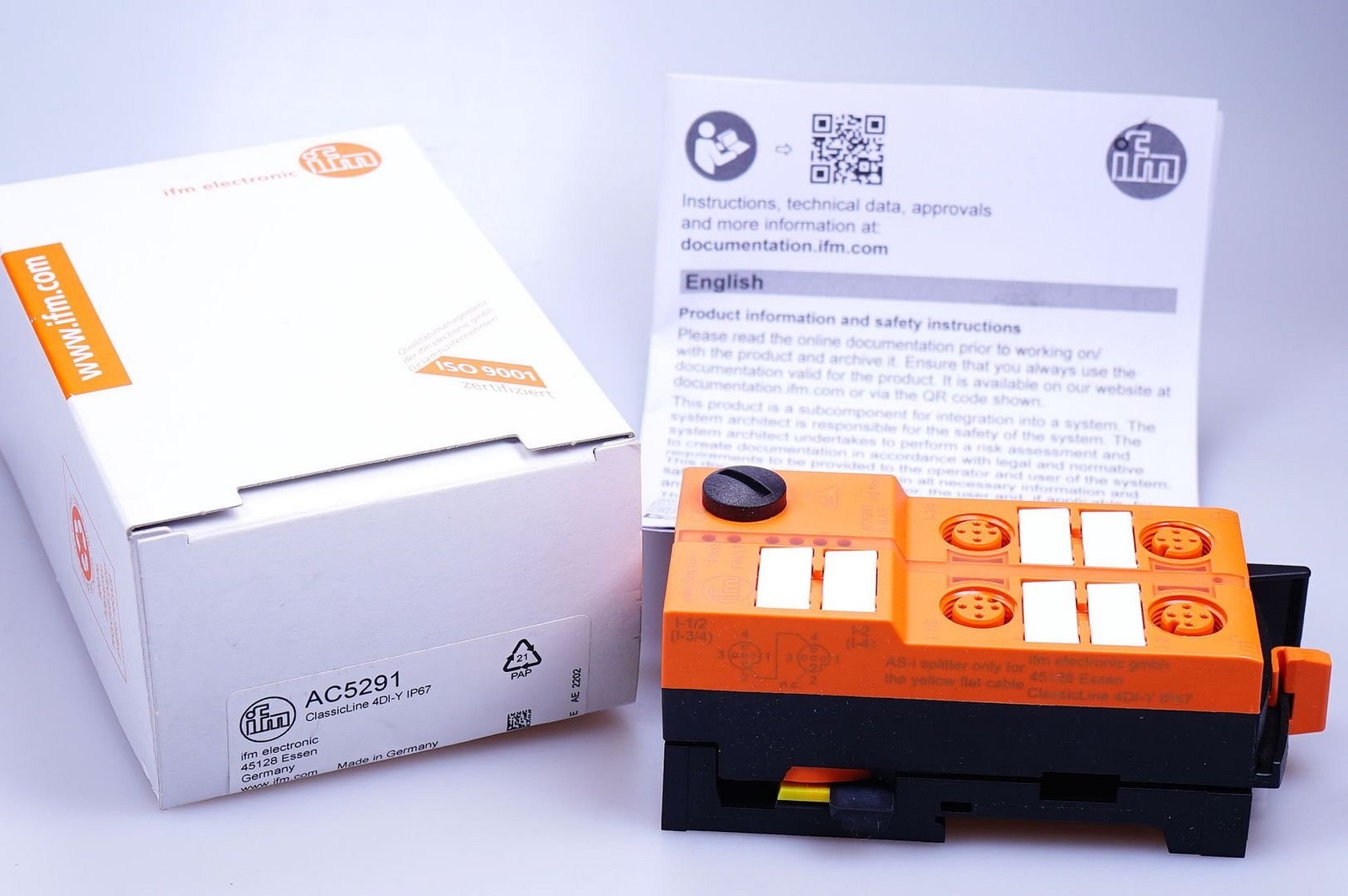 IFM AC5291 ClassicLine 4DI-Y IP67 AS-Interface Modul ClassicLine OVP, NEU