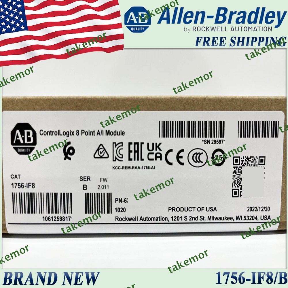 Original Sealed AB 1756-IF8/B ControlLogix 8Point A/I Module 1756 IF8 serB US