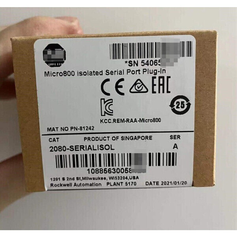 NEW SEALED Allen-Bradley 2080-SERIALISOL Micro800 Isolated Serial Port Plug-In