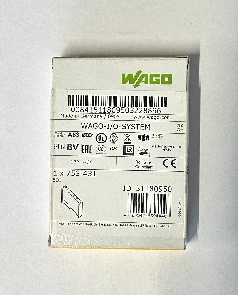 1PC WAGO PLC Module 753-431