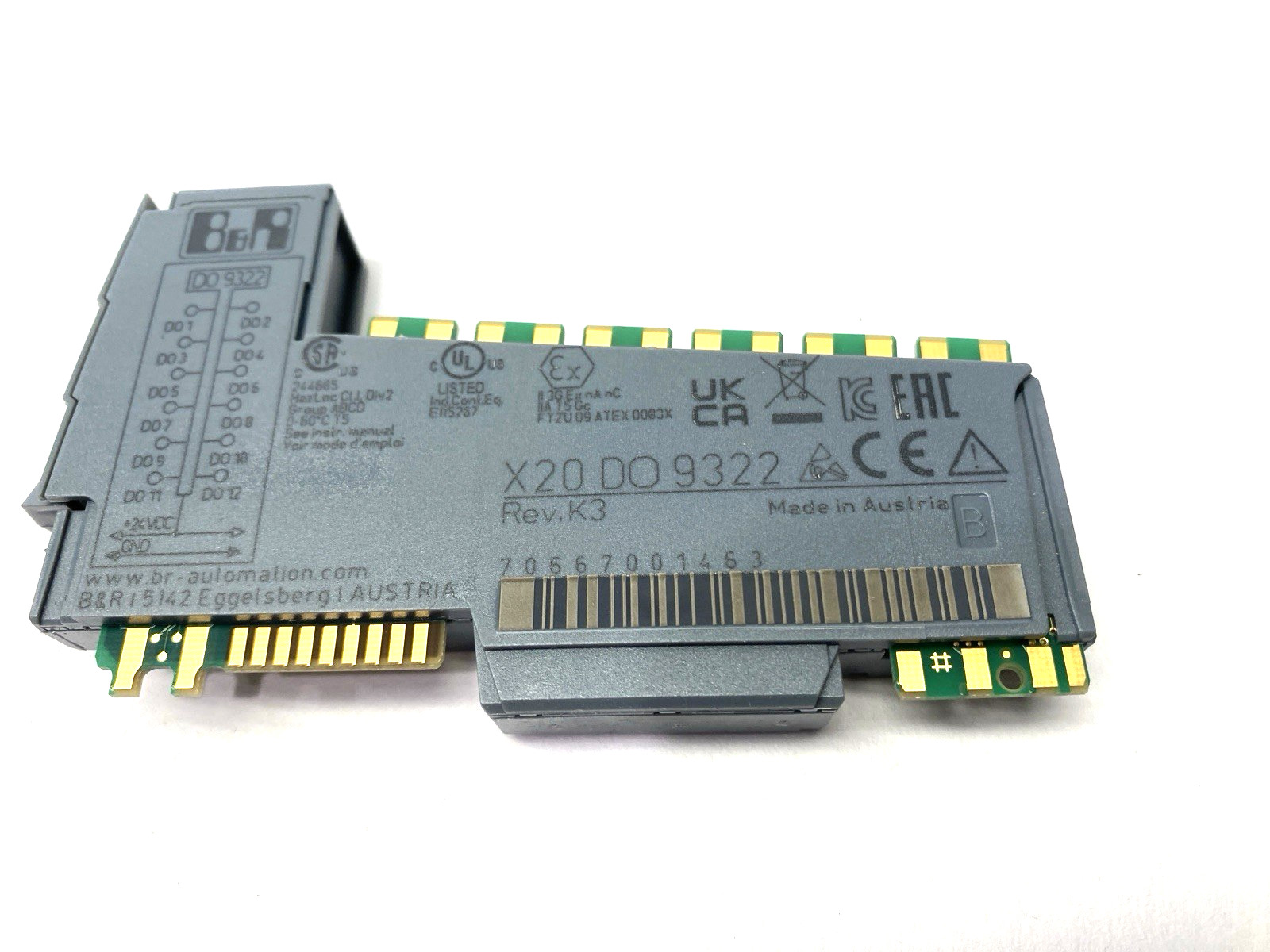B&R Automation X20DO9322 Rev. K3 Digital Output Module 12-Digital Outputs