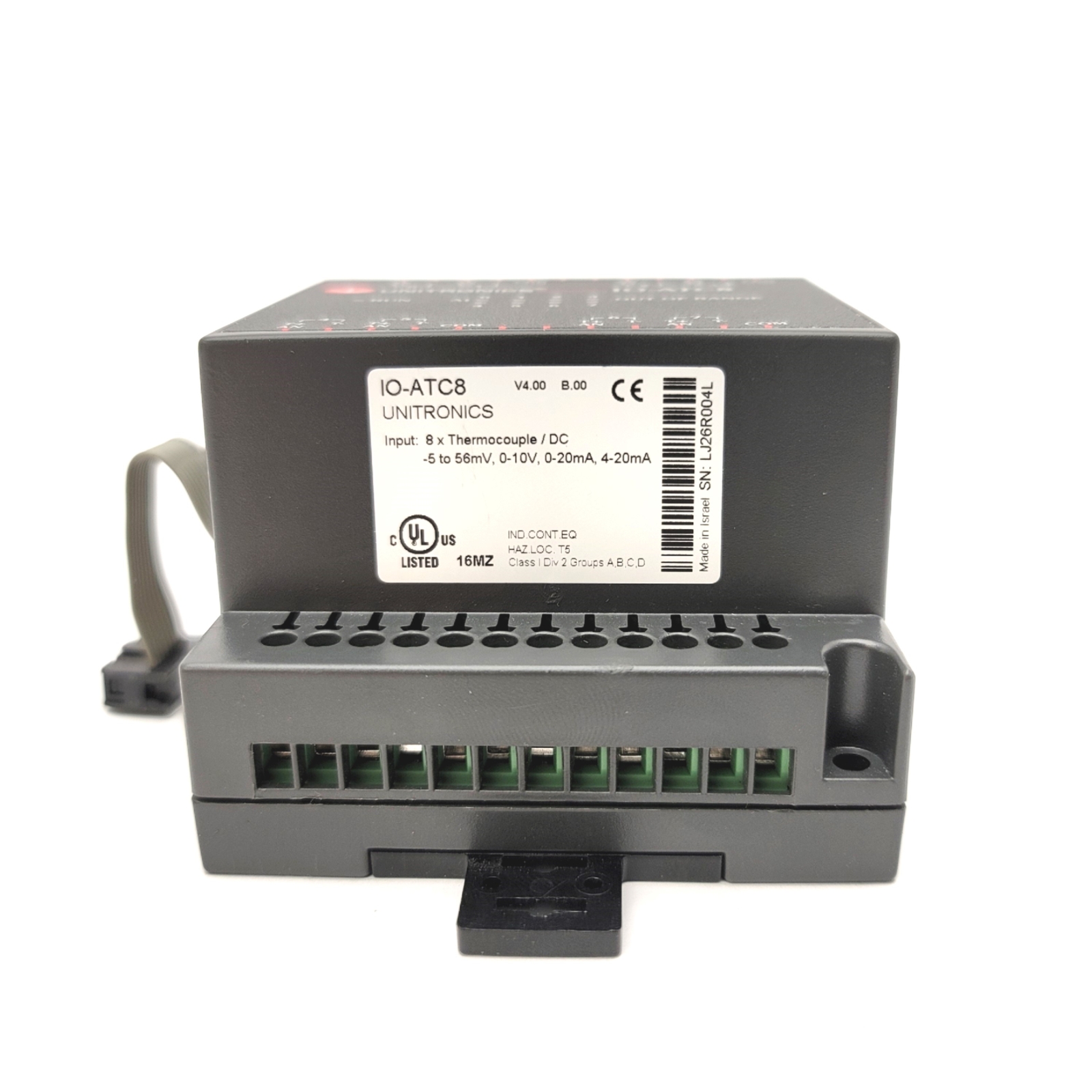 Unitronics IO-ATC8 Expansion Module 8 Analog/Thermocouple Inputs 0-10V 0-20mA