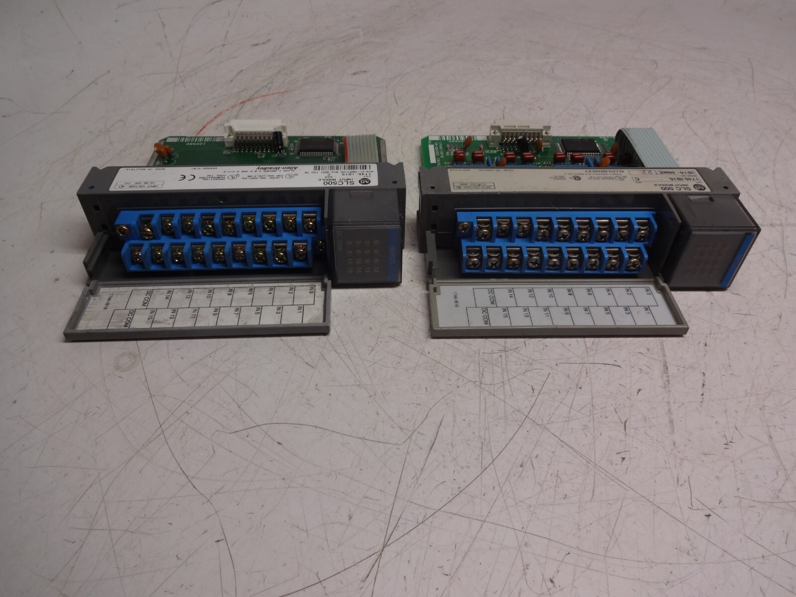 Lot Of 2 Allen Bradley 1746-ib16 Input Module