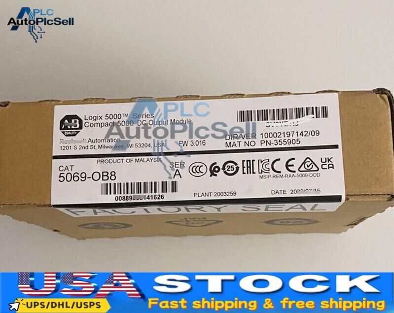 NEW AB 5069-OB8 Compact I/O 8-Ch Output Module 5069-OB8 Fast Ship US Free Tax