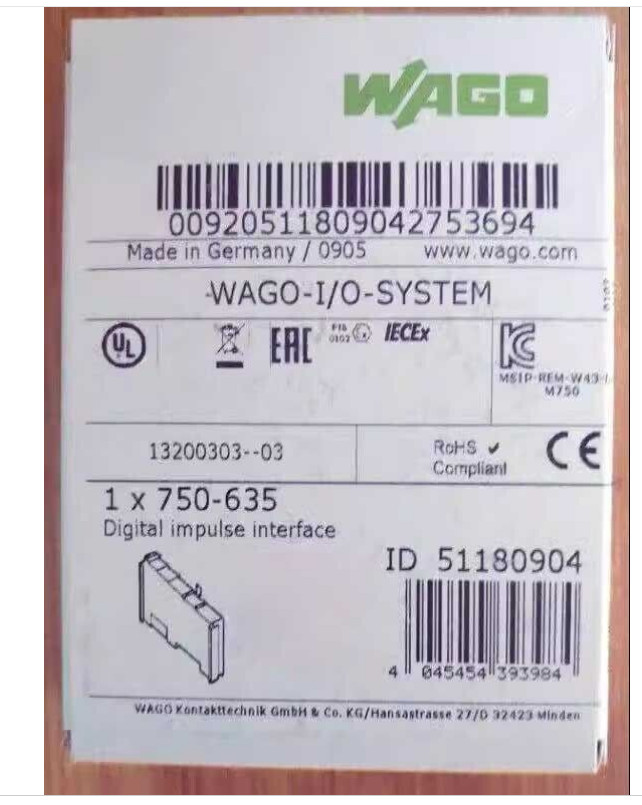 750-635 New In Box WAGO Free Shipping 750-635 Digital Impulse Interface Module