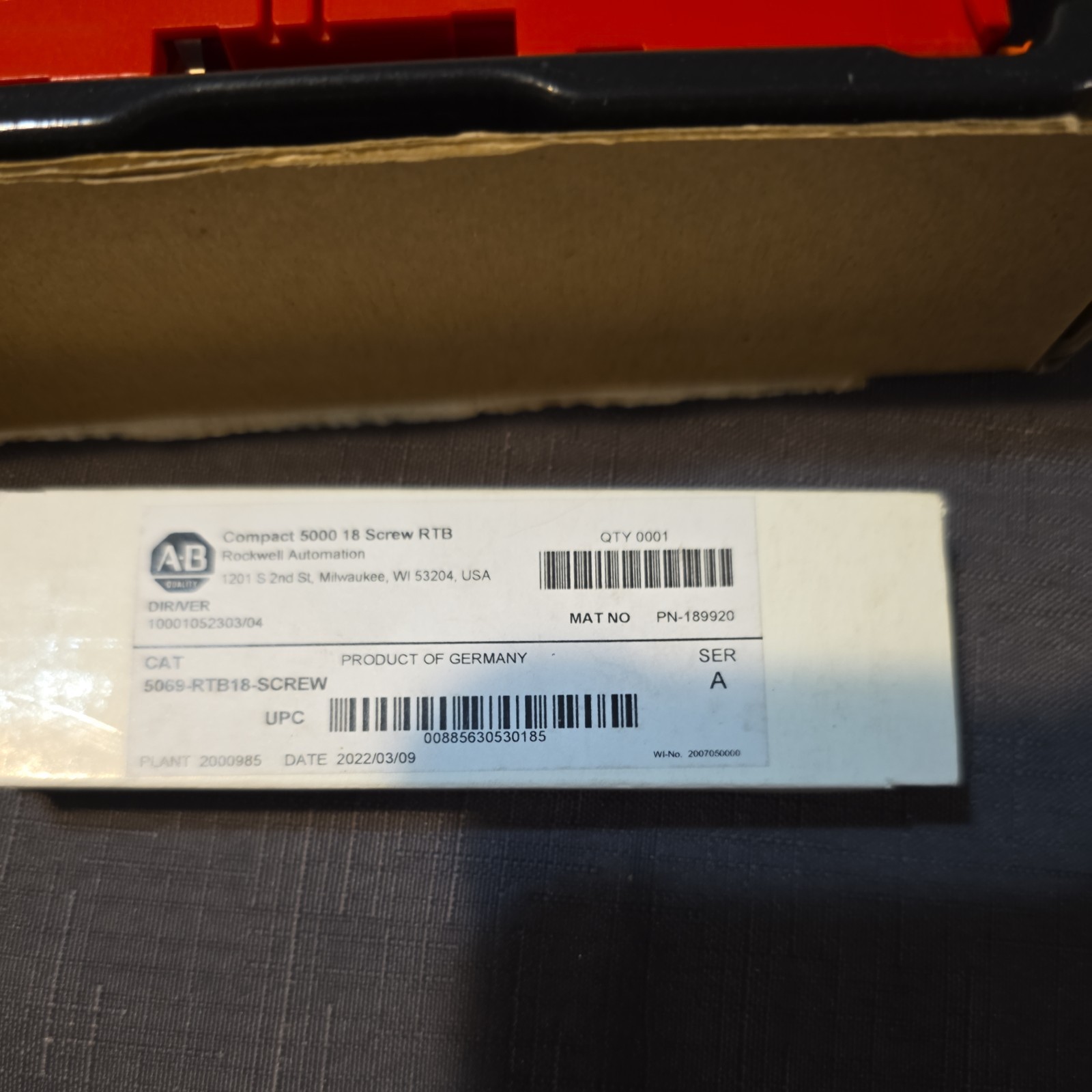 5069-IB8S Allen Bradley Compact 5000 8 Channel 24VDC Safety Input Module