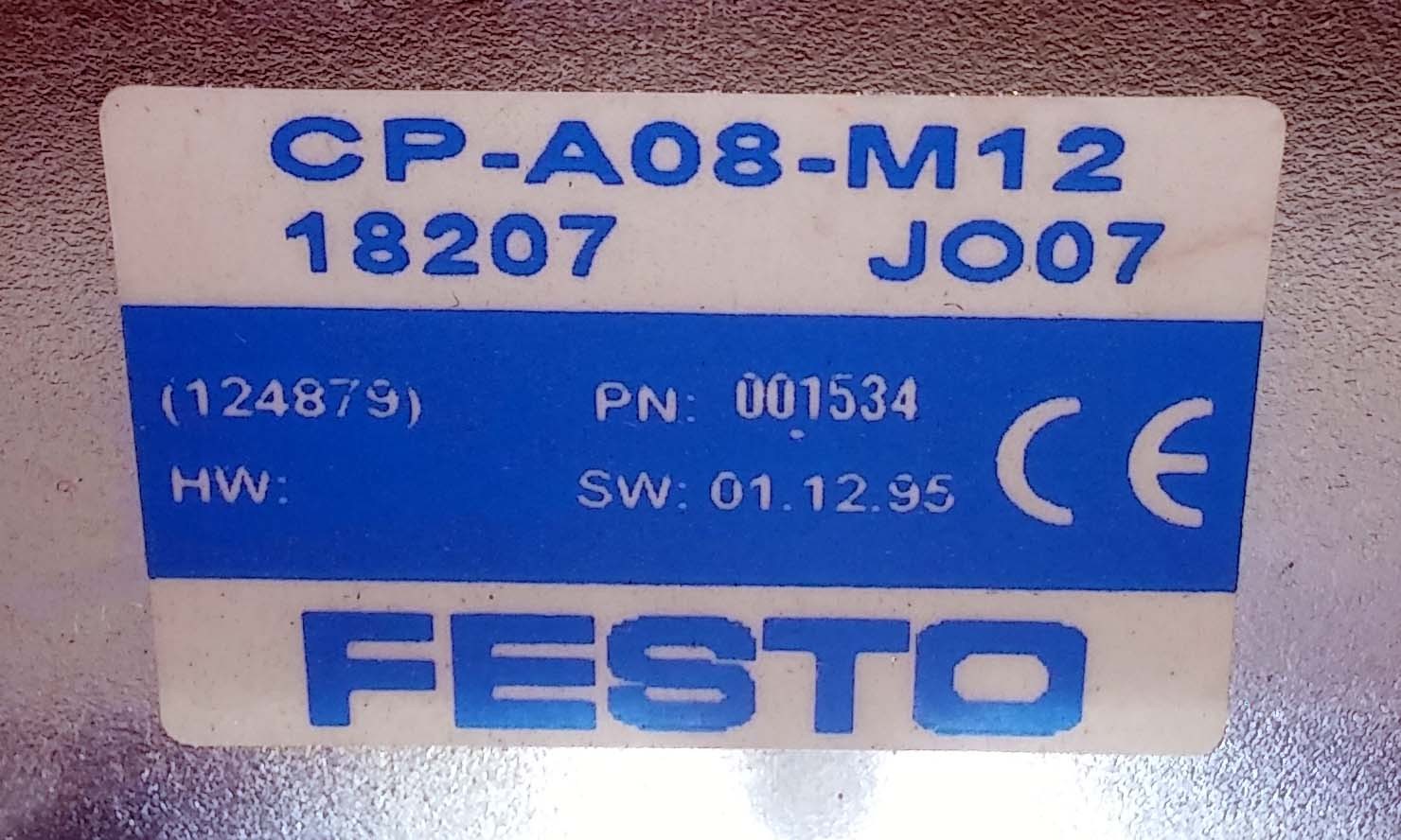 1 NEW FESTO CP-A08-M12 OUTPUT MODULE NNB ***MAKE OFFER***