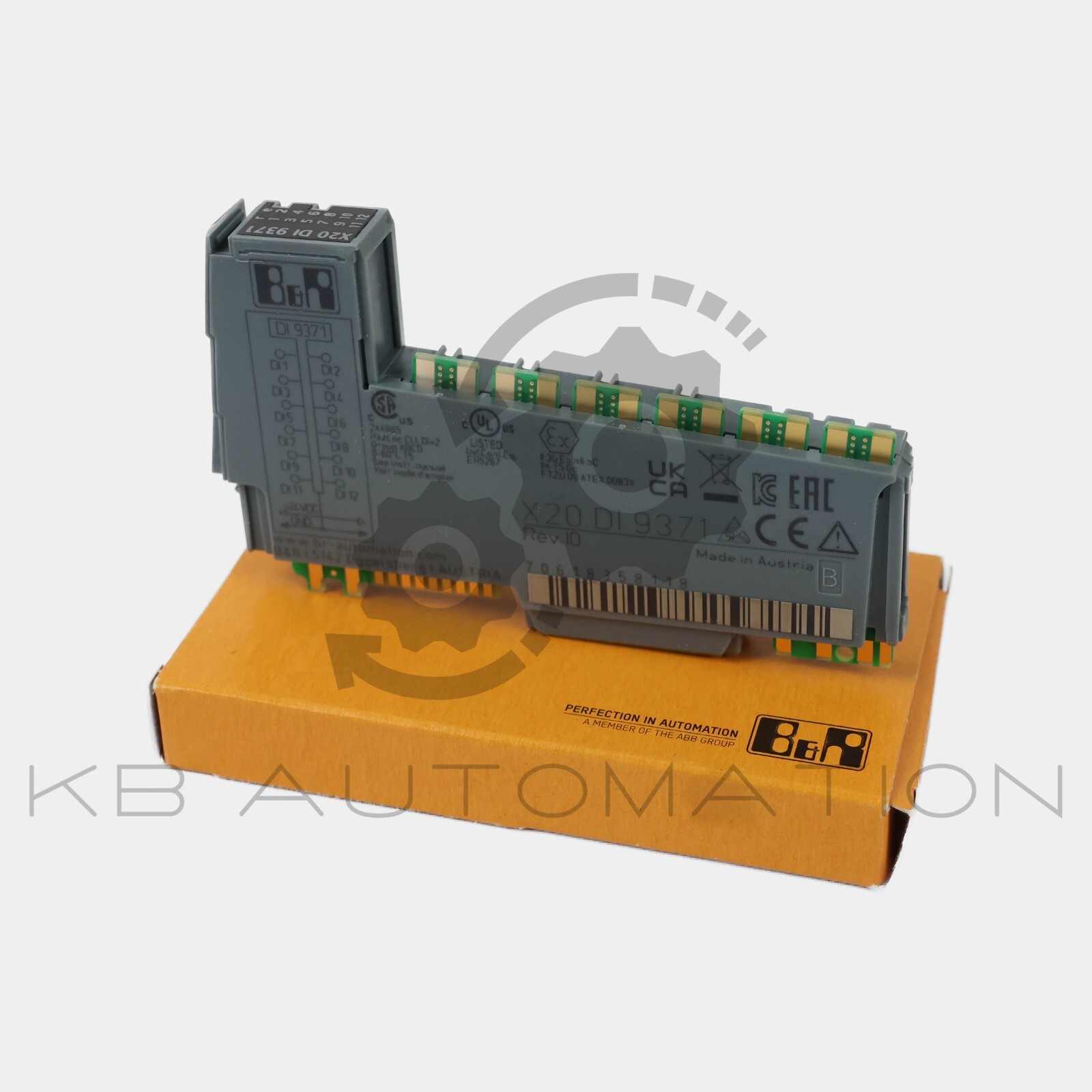 X20DI9371 B&R Automation X20 12-point digital input module, 24V DC sink inputs