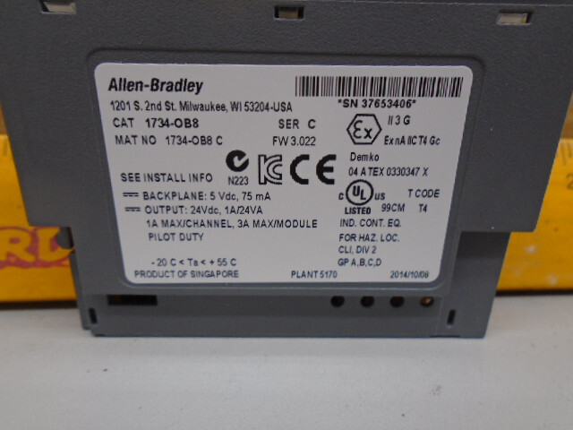 Allen Bradley 1734-OB8 /C Digital DC Output 1734-0B8 163C