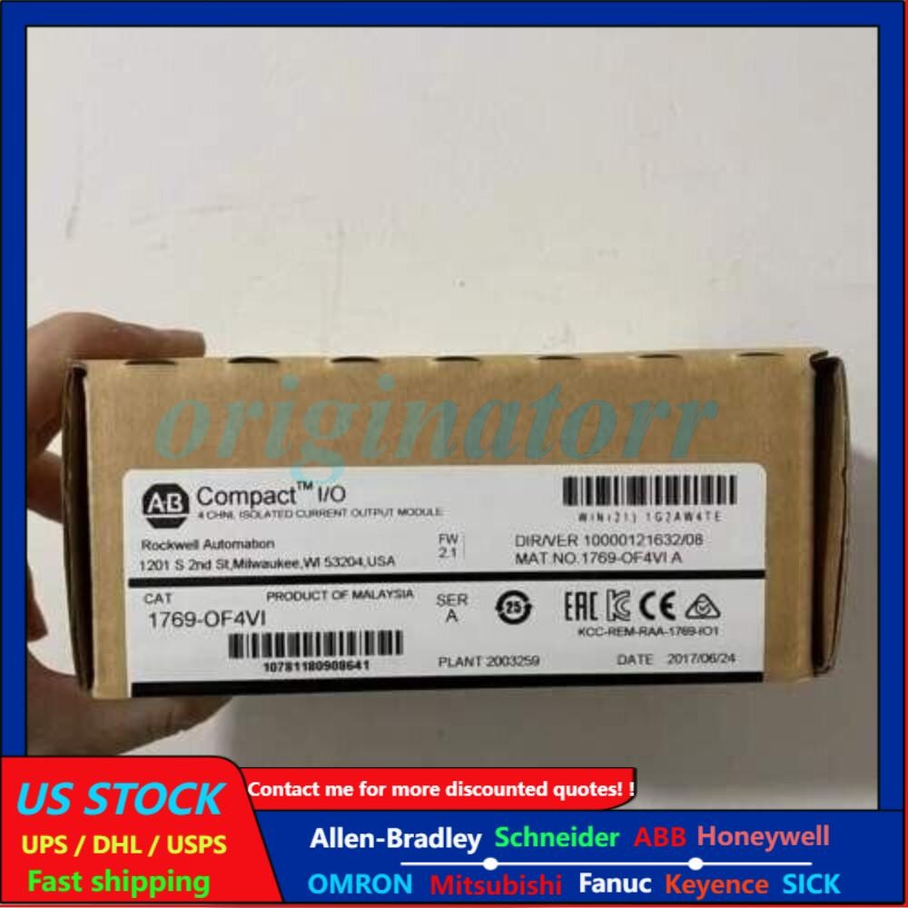 AB 1769-OF4VI SER A CompactLogix 4 Pt A/O Voltage Module US Free Tax