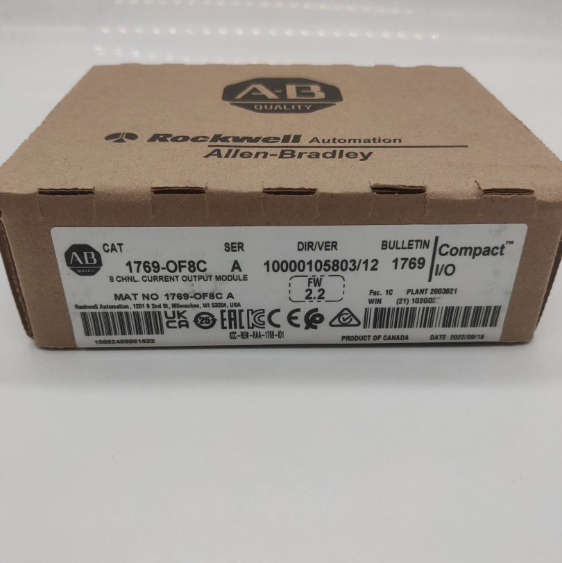 AB 1769-OF8C/A AB CompactLogix 8 Pt A/O Current Module New Sealed Free Shipping