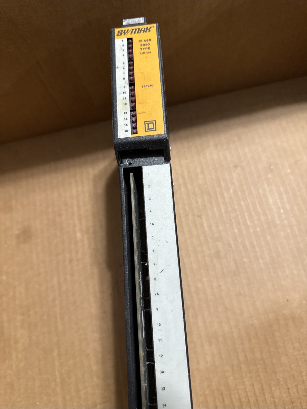 Square D SY/MAX Class 8030 Type RIM101 120VAC Input Module Parts