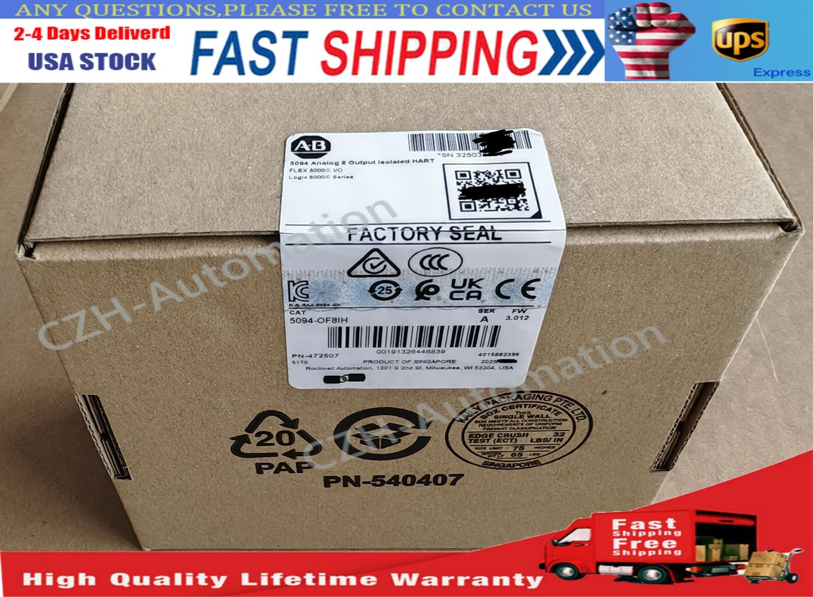 New Sealed 5094-OF8IH Seies A Flex 5000 I/O Analog 8 Output Module Safty DHL DHL