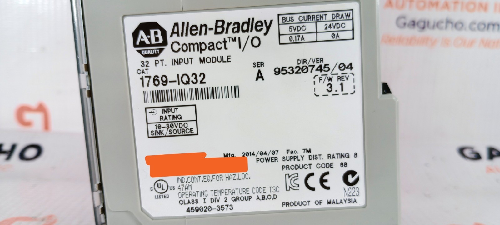 Surplus OPEN Allen Bradley 1769-IQ32 /A Analog Input
