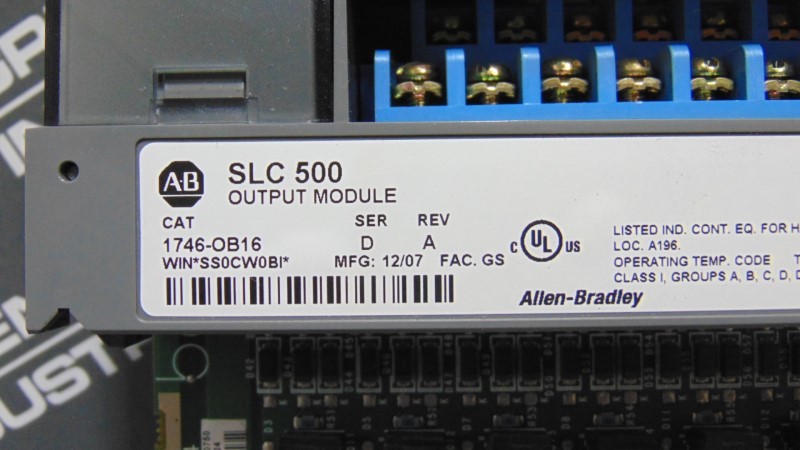 USED Allen Bradley 1746-OB16/D SLC 500 Output Module Rev. A