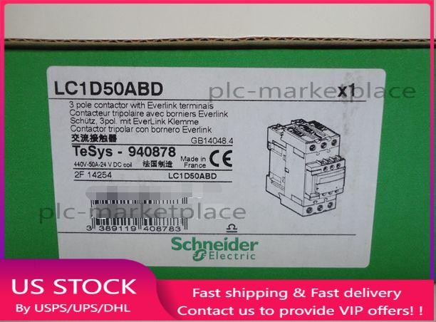 Fst LC1D50ABD LC1-D50ABD DC24V NEW in box Schneider Contactor free shipping