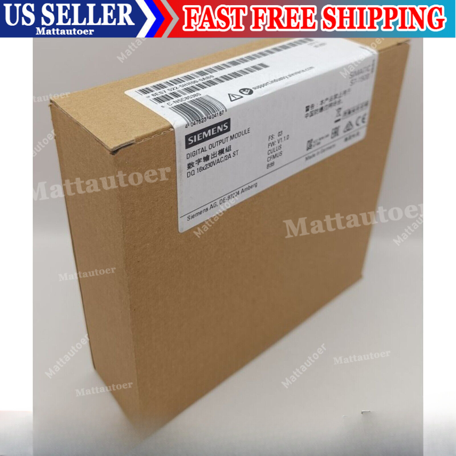 New Siemens 6ES7522-5HH00-0AB0 Digital Output Module 6ES7 522-5HH00-0AB0 S7-1500