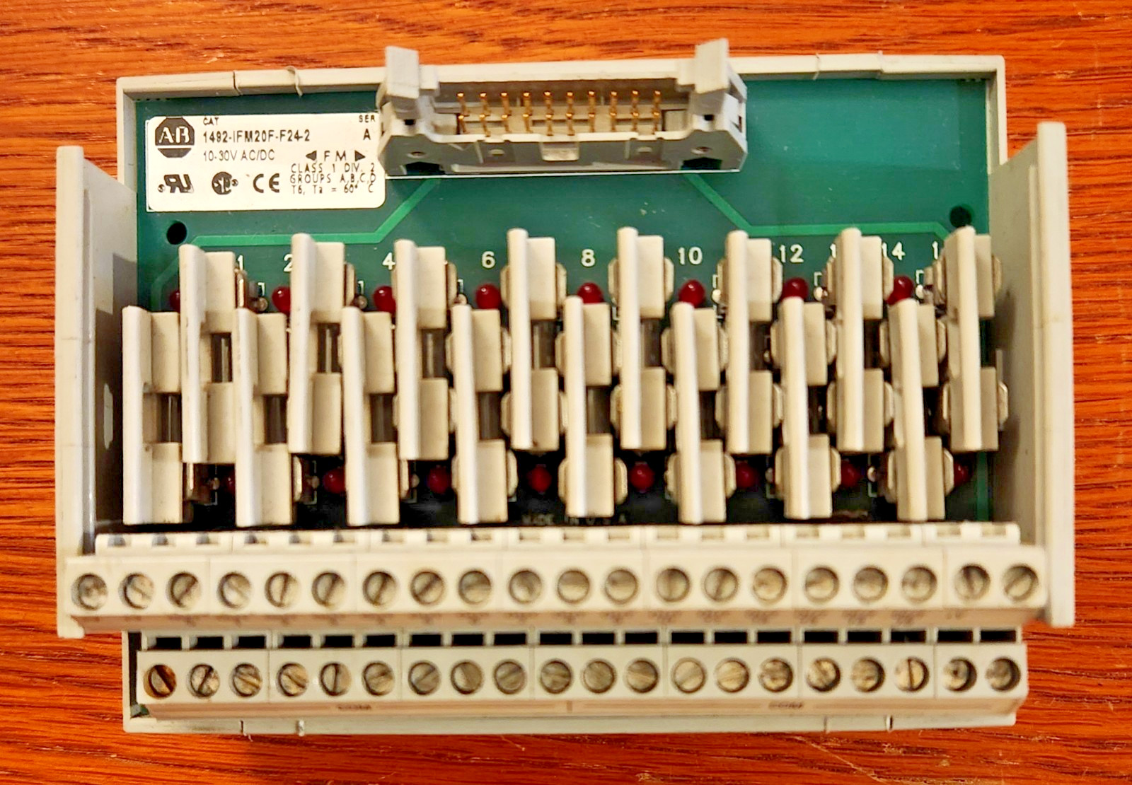 Allen-Bradley 1492-IFM20F-F24-2 Fusible Interface Module Digital 20 PT