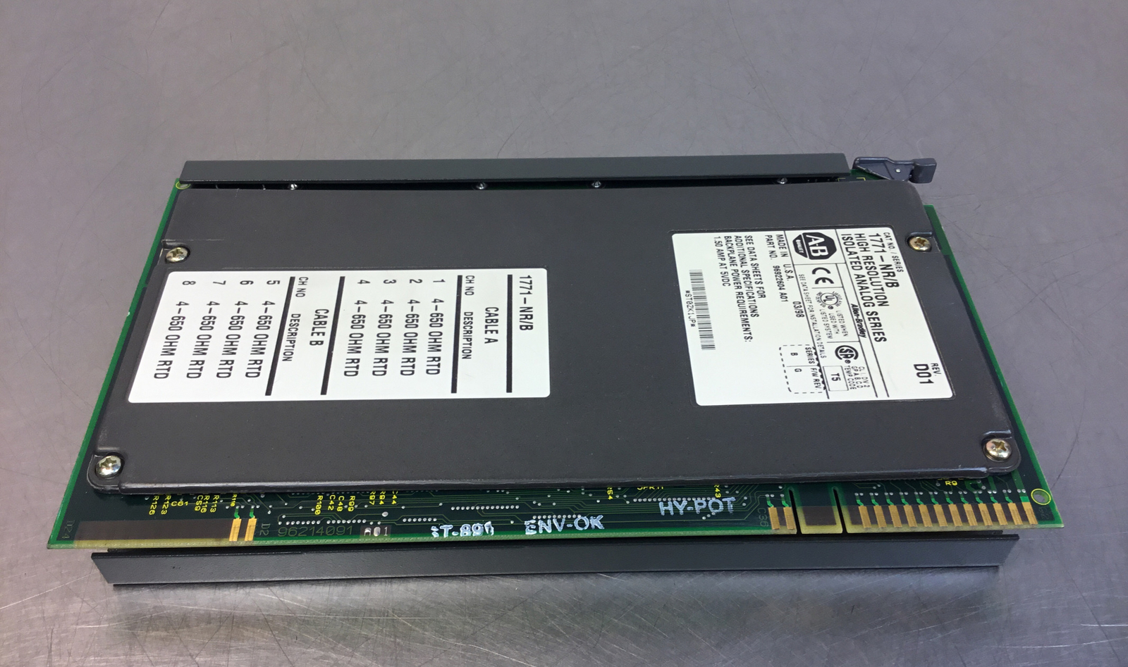 Allen Bradley 1771-NR/B PLC-5 High Resolution Analog Series Module 3C-2