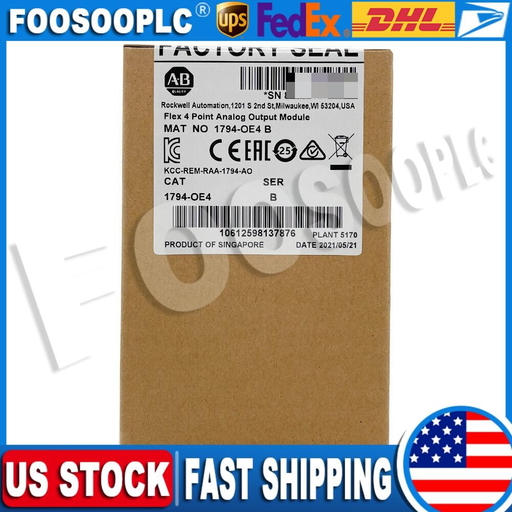 New AB 1794-OE4 SER B Flex 4 Point Analog Output Module 1794OE4 US Free Tax