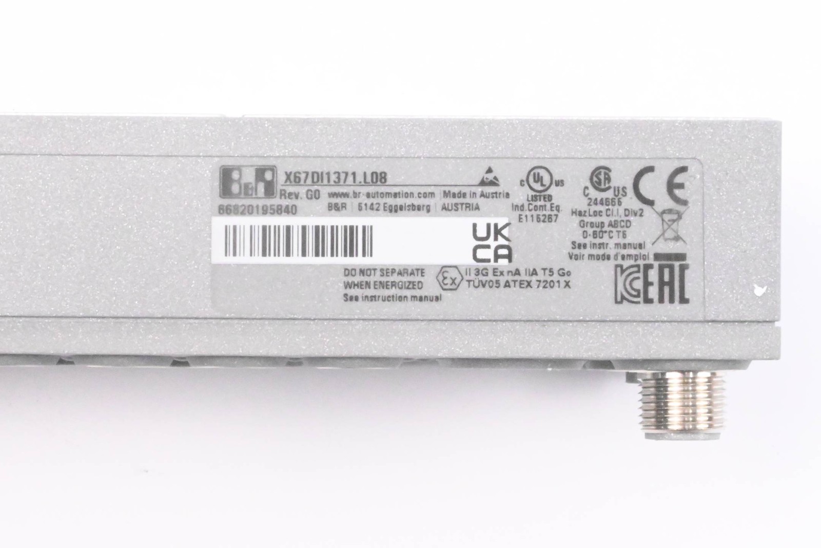 B&R Automation Digital Input Module X67 DI 1371.L08 ( X67DI1371.L08 ) Rev. G0