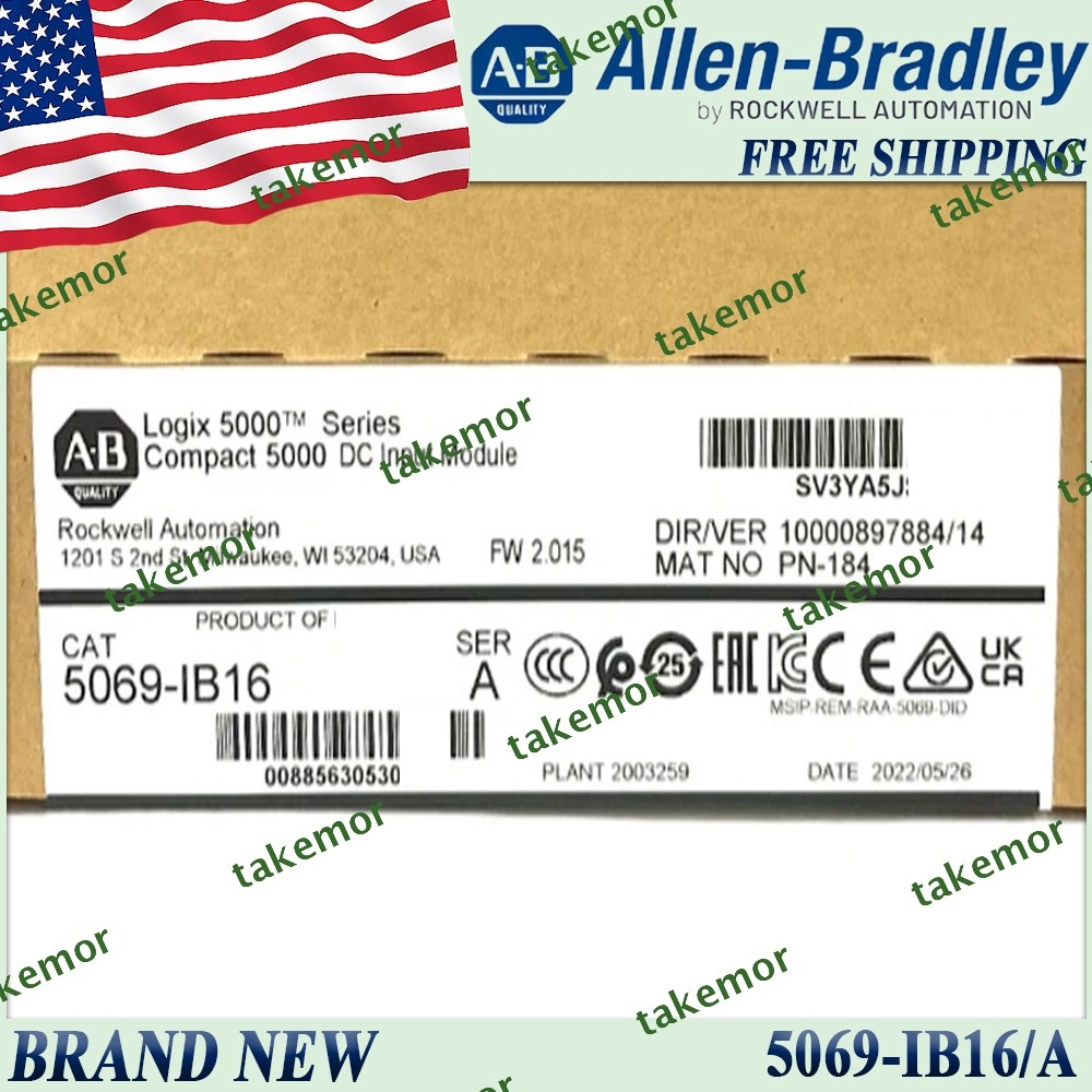 2023 New Sealed AB 5069-IB16/A Compact Logix 5000 DC Input Module