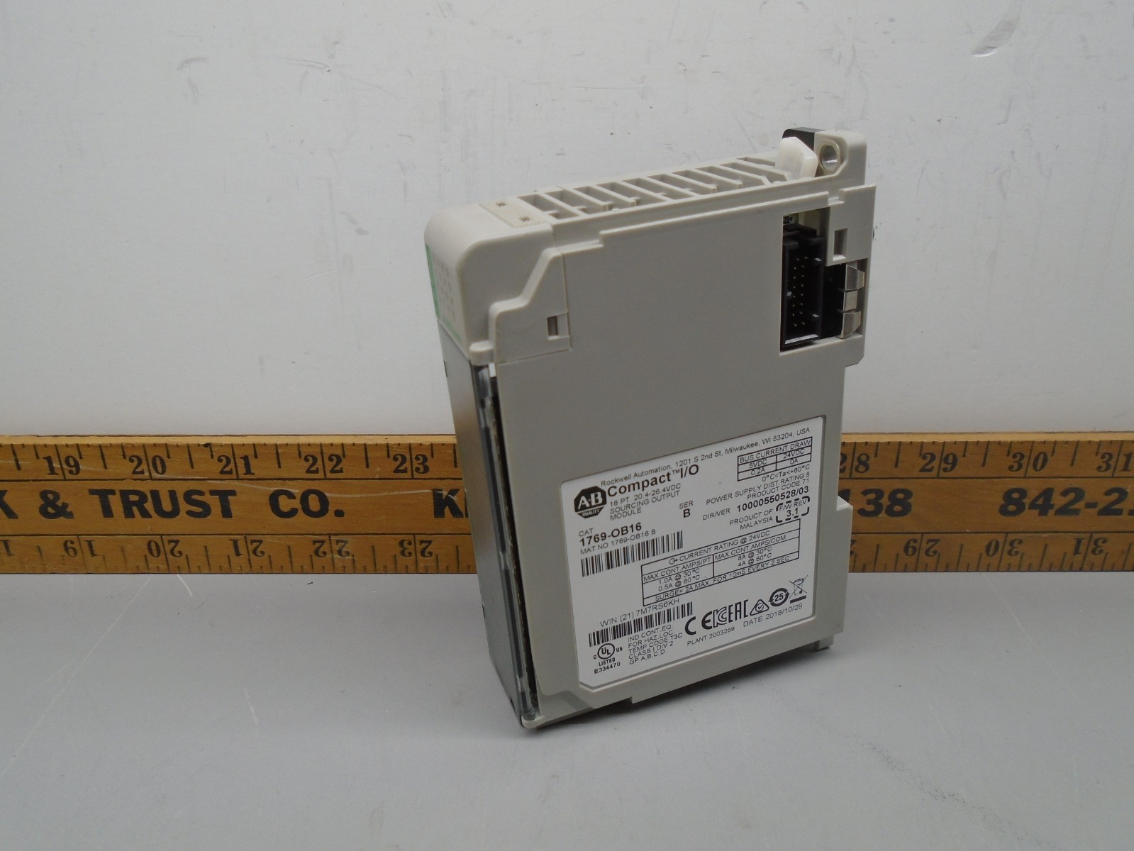 2018 Allen Bradley 1769-OB16 /B Compact I/O DC Output 1769-0B16 WX59
