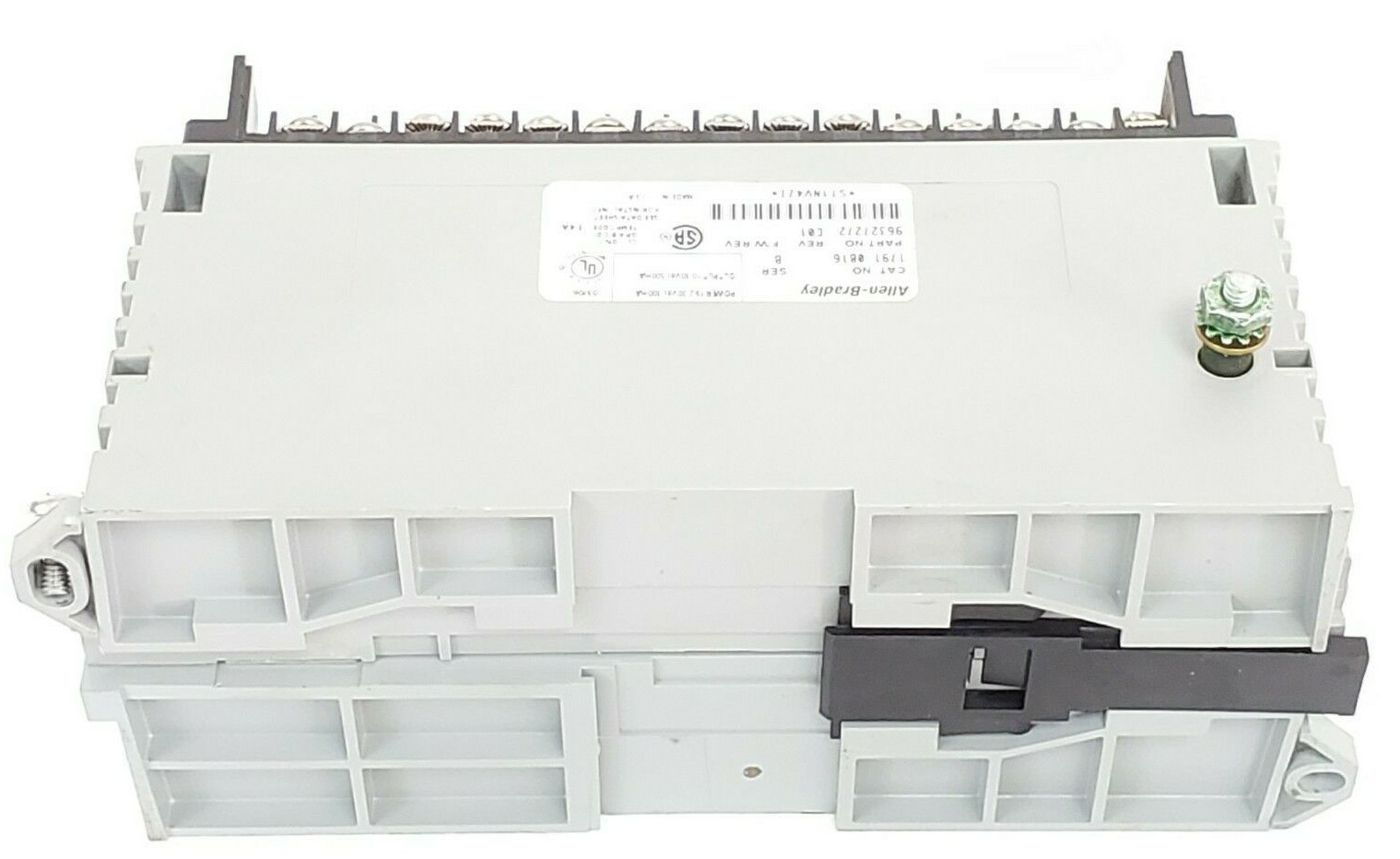 ALLEN BRADLEY 1791-0B16 I/O BLOCK 17910B16 SER. B REV. C01, 24VDC, MISSING DOOR