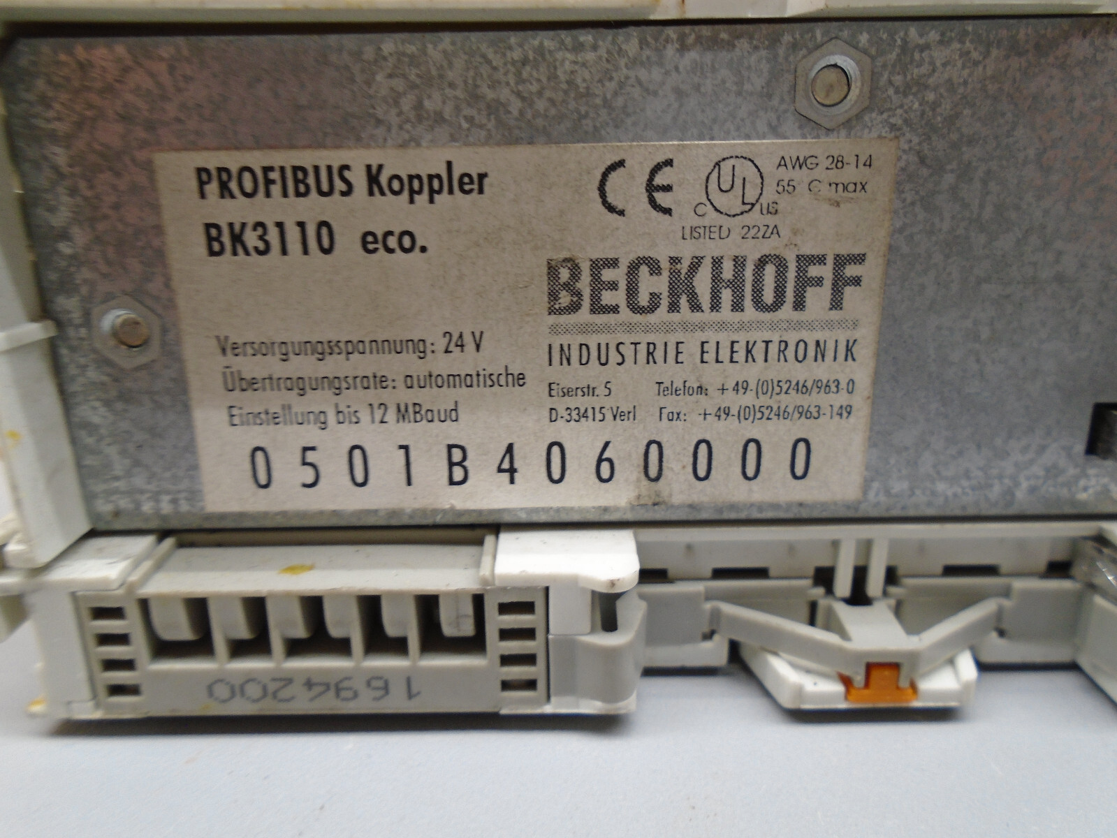 BK3110 Beckhoff Profibus-DP BK-3110 X3