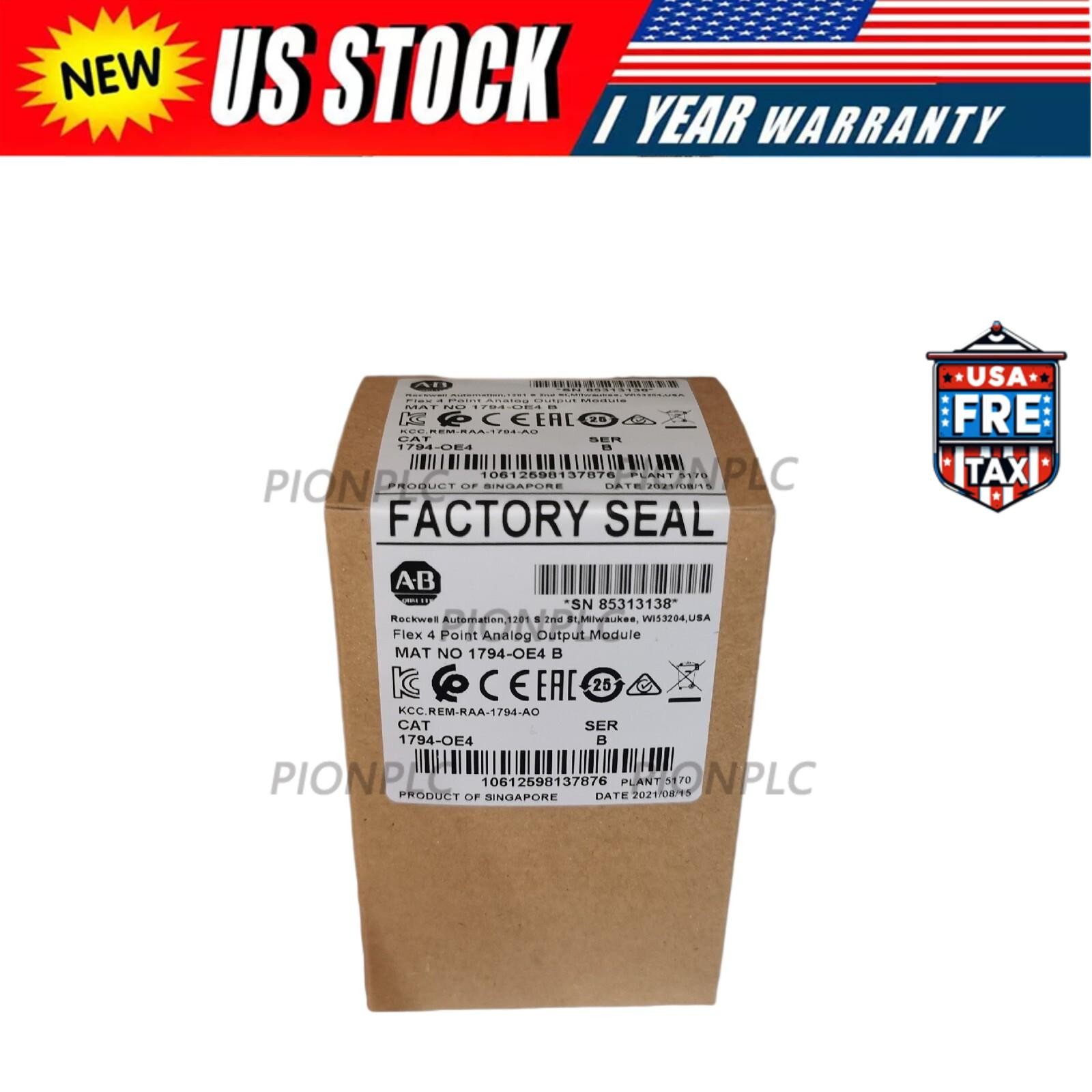 New Factory Sealed AB 1794-OE4 B Flex 4 Point Analog Output Module 1794OE4