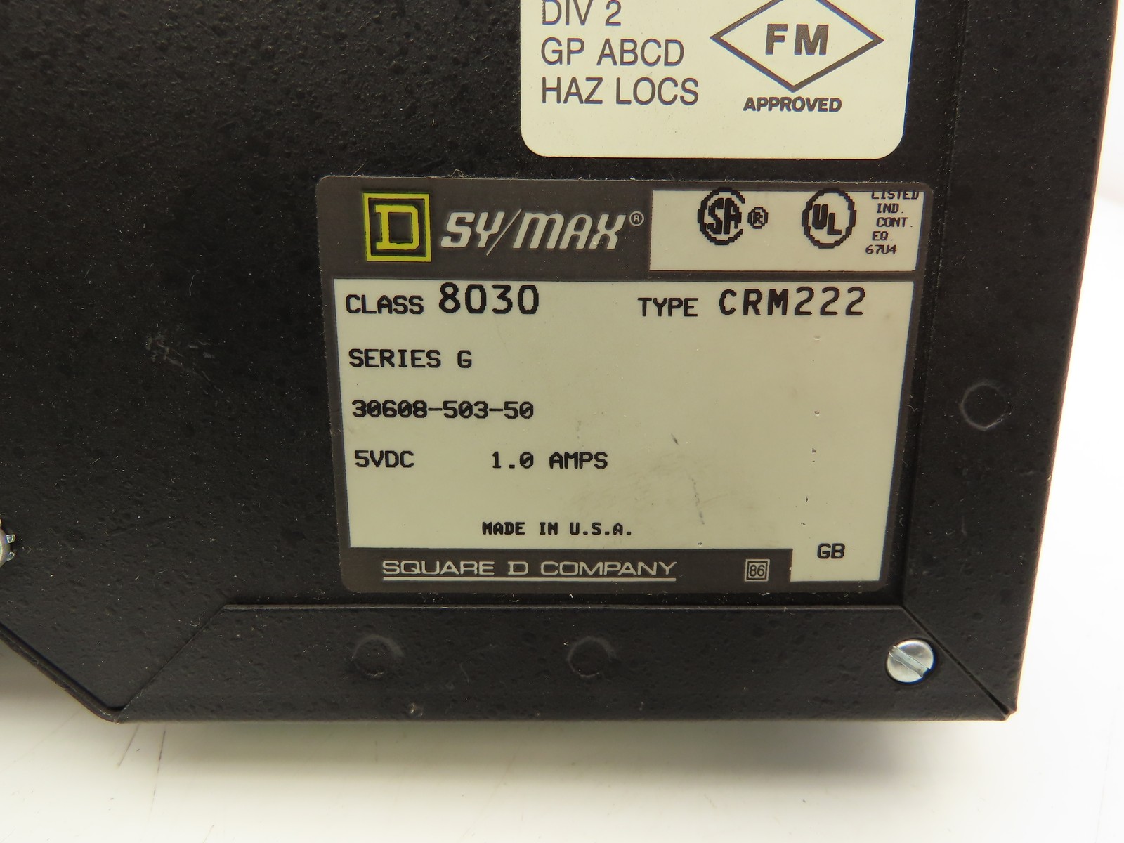 Square D 8030-CRM222 Sy/Max Remote Interface Module Series G 5VDC 1A Lot Of 2