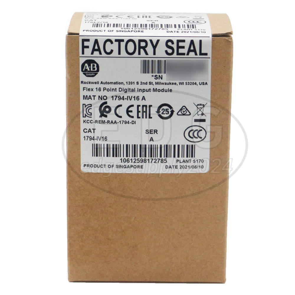 New Sealed Allen-Bradley 1794-IV16/A Flex 16Pt Digital Input Module AB1794IV16