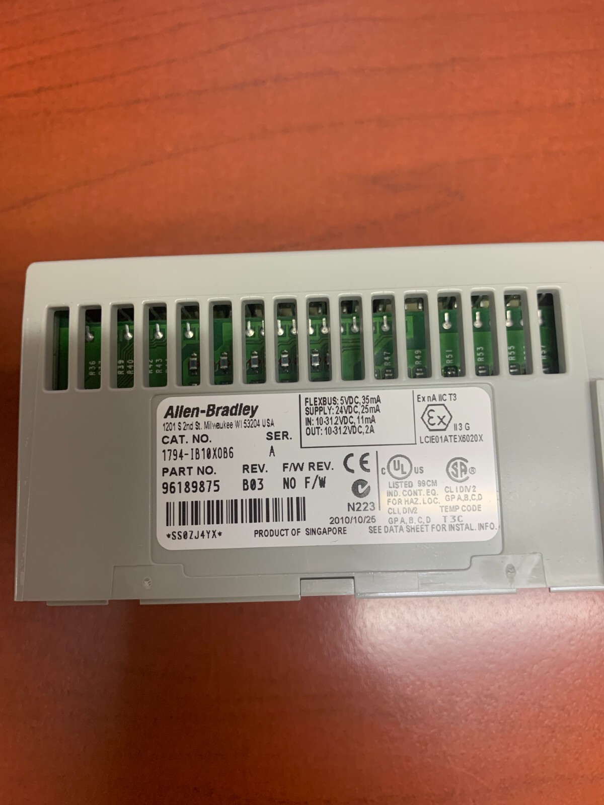 *New Open Box* AB 1794-IB10XOB6 SER A Flex I/O Digital Combination Module