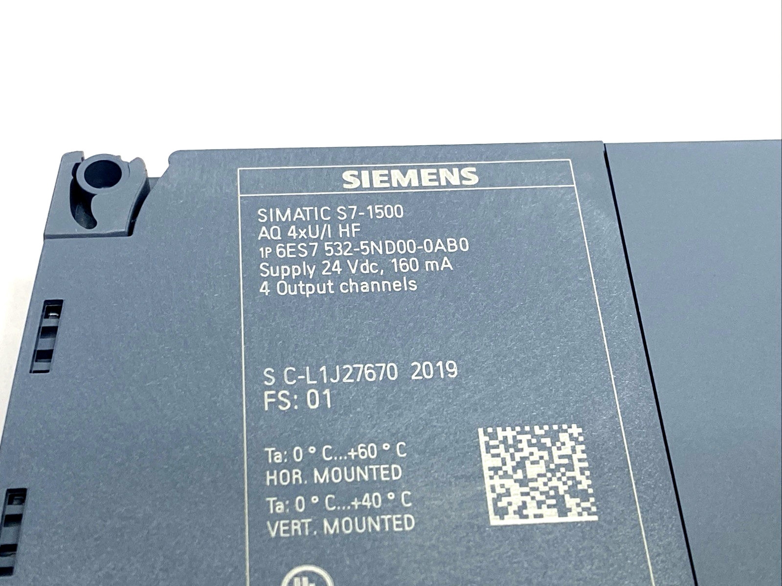 Siemens 6ES7532-5ND00-0AB0 SIMATIC S7-1500 Output Module AQ 4xU/I HF
