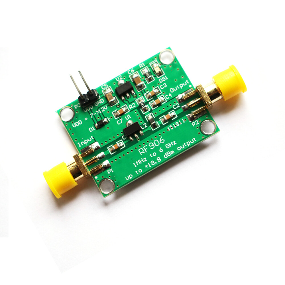 RF906 1MHz To 6GHz RF Power Amplifier 12V 18.8dBm RF AMP Module