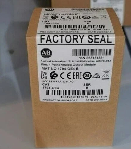 New Sealed Allen Bradley 1794-OE4 SER B Flex 4 Point Analog Output Module