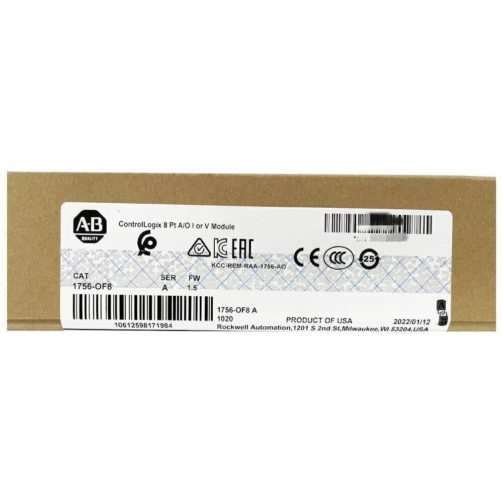 Factory Sealed AB 1756-OF8/A ControlLogix PLC Output Module 1756OF8 PLC 1PC US