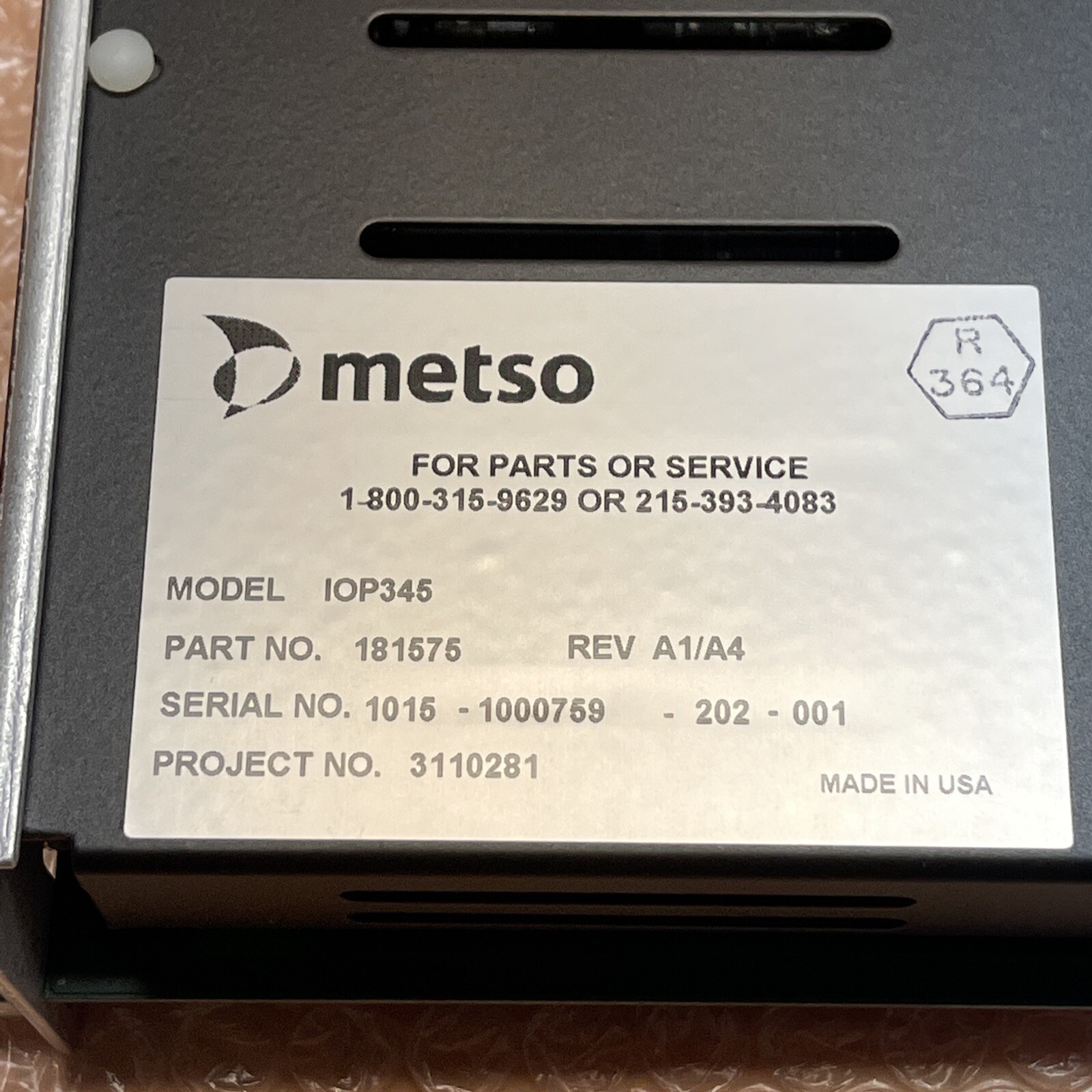 BRAND NEW- METSO AUTOMATION IOP345 181575 Rev. A1/A4 Overspeed Trip Module 🇺🇸