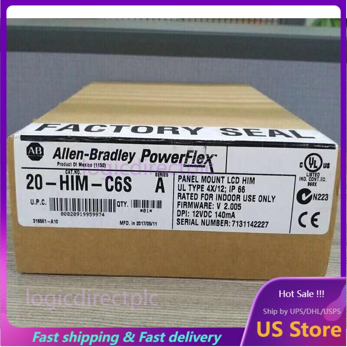 FACTORY SEALED Allen-Bradley 20-HIM-C6S Ser A Panel Mount LCD HIM AB 20 HIM C6S